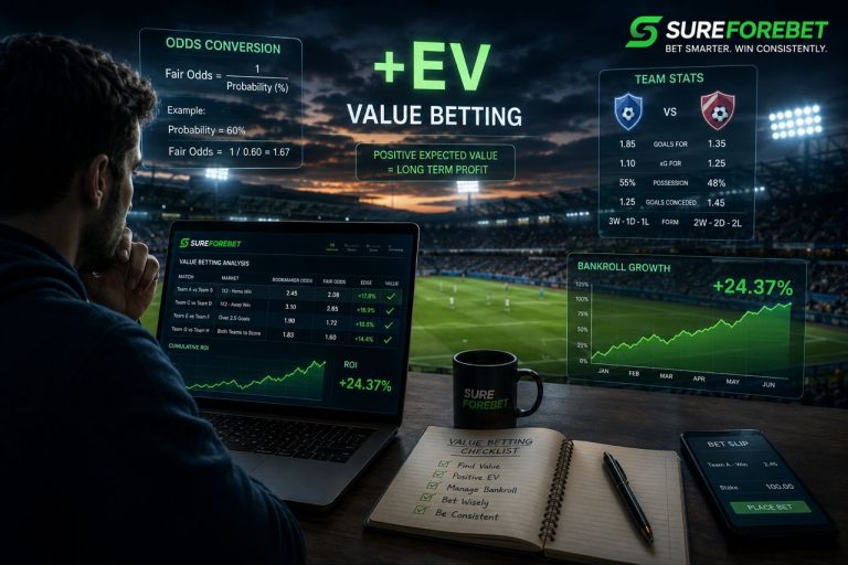 Mastering Value Betting in Football: How to Spot +EV Opportunities and Build Long-Term Profits