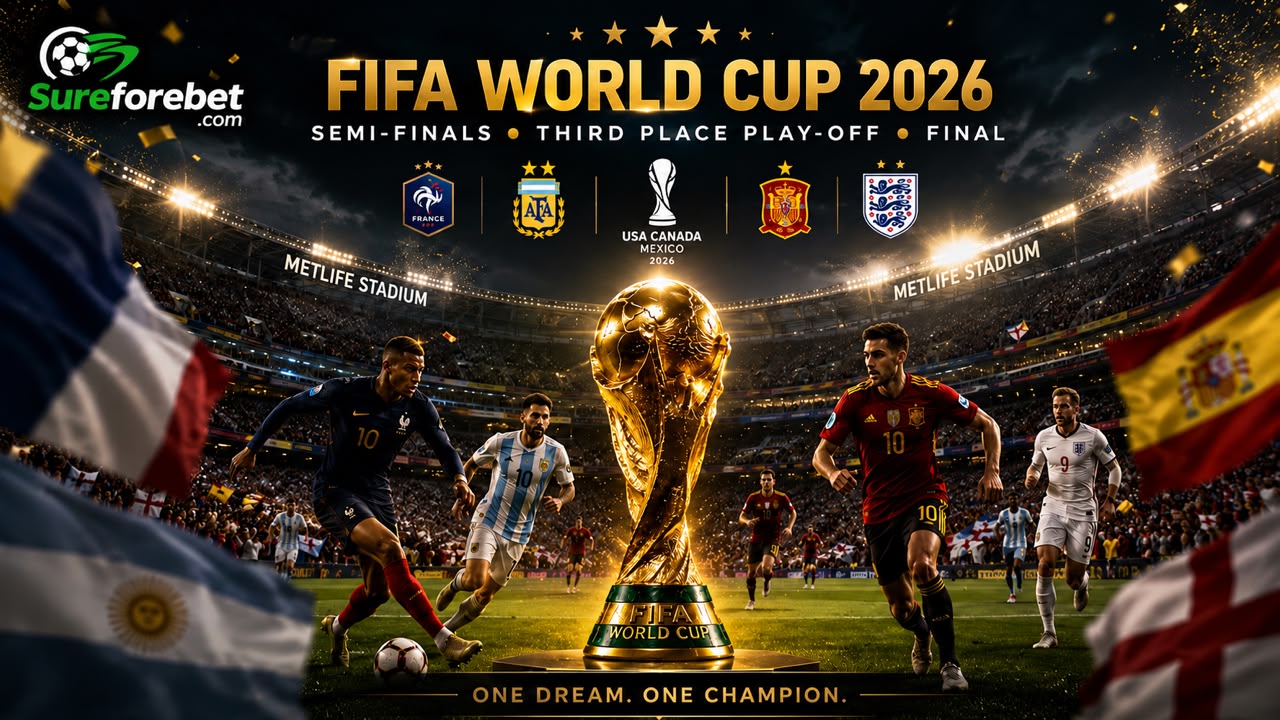 2026 FIFA World Cup Quarterfinals, Semi-Finals, Third Place Play-Off &amp; Final: Expert Preview, Predictions &amp; Betting Tips for Sureforebet Fans